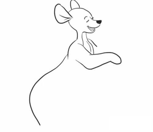 袋鼠怎么画简笔画图片