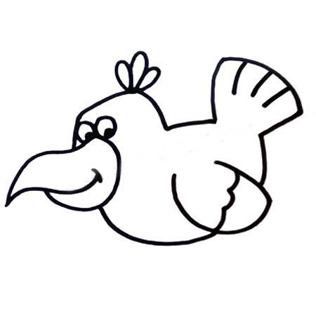 乌鸦简笔画图片