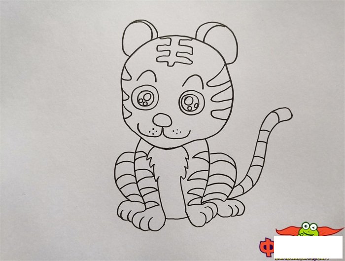 一步一步教我画老虎