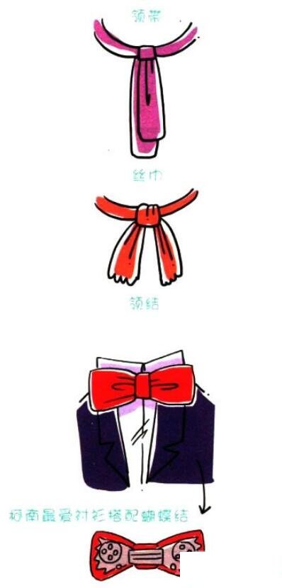 领带和领结简笔画怎么画简单好看