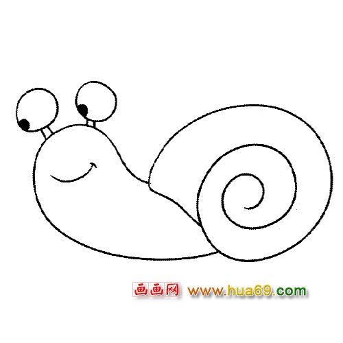 简笔画：小蜗牛4
