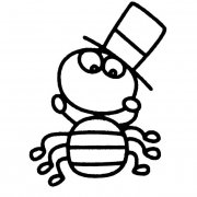 可爱小蚂蚁昆虫简笔画步骤图片大全