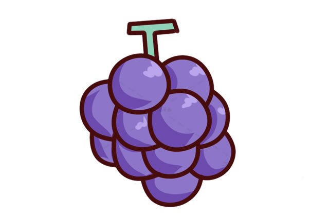 葡萄简笔画图片