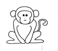 小猴子简笔画图片大全