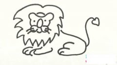 儿童狮子简笔画图片
