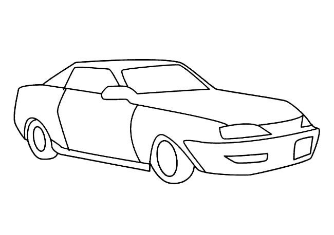 小汽车交通工具简笔画步骤图片大全二