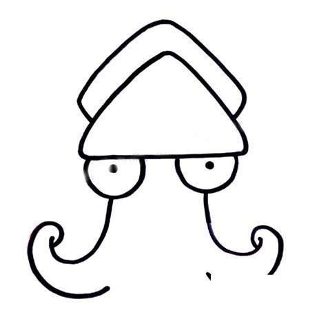 章鱼简笔画图片