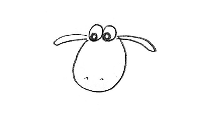 小羊肖恩简笔画