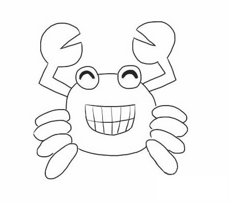 螃蟹简笔画