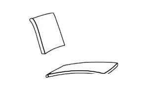 折椅简笔画图片步骤二