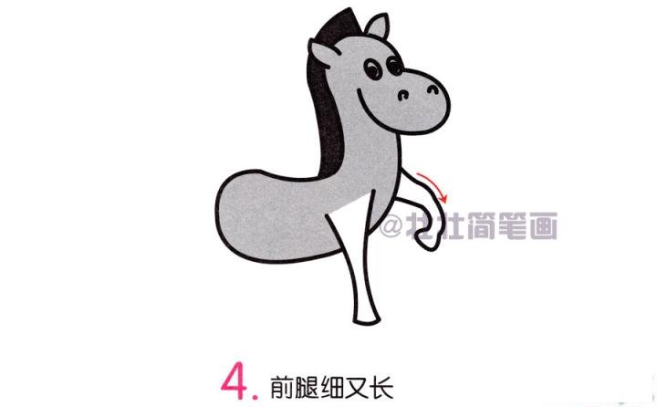 斑马简笔画画法_怎么画斑马的简笔画