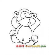 小猴子5(动物简笔画)
