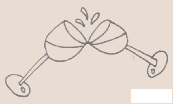 干杯简笔画