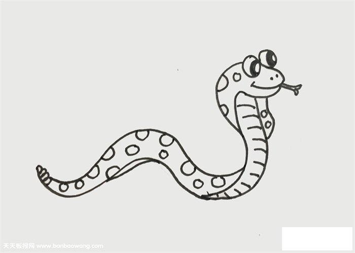 眼镜蛇怎么画