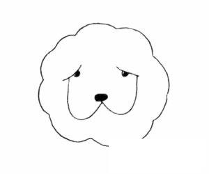 松狮犬简笔画图片