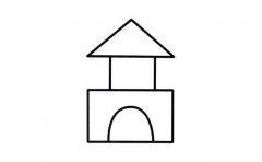 积木房子物品简笔画步骤图片大全