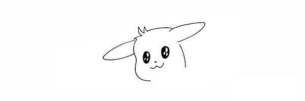 皮卡丘简笔画画法步骤图