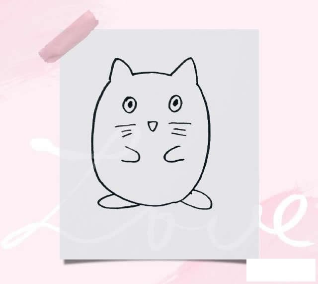 一组简单好上手的简笔画小动物