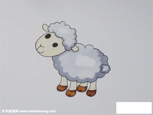 绵羊怎么画