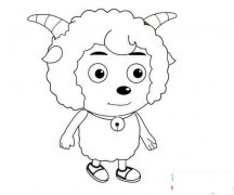 喜羊羊简笔画图片