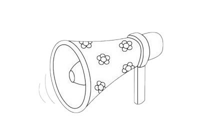喇叭简笔画图片大全作品四