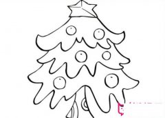 几款不同的圣诞树，圣诞树的简笔画