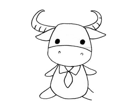 驼牛简笔画图片