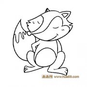 得意的小狐狸│动物简3笔画