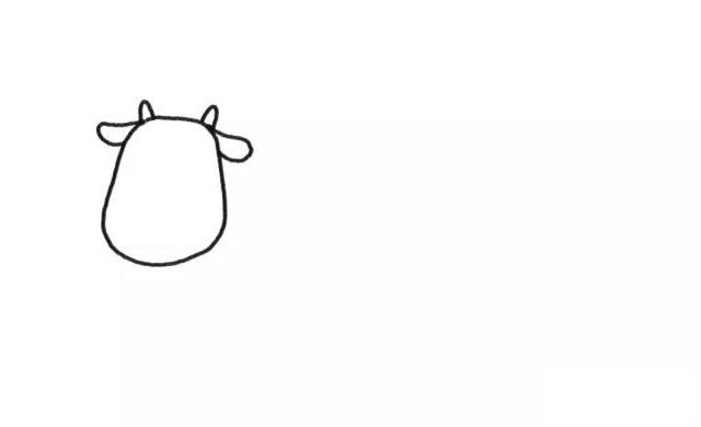 奶牛简笔画