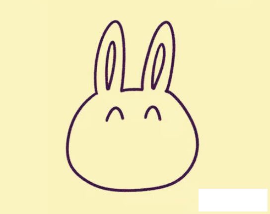小兔子简笔画步骤图