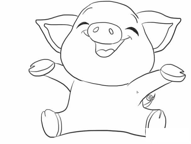 小猪简笔画怎么画