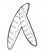 长面包物品简笔画步骤图片大全