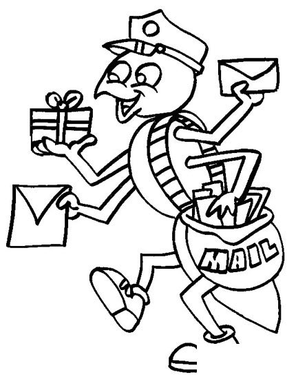 做邮差的蚂蚁简笔画