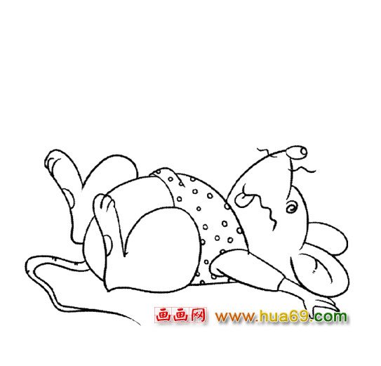 简笔画:老鼠晕了1