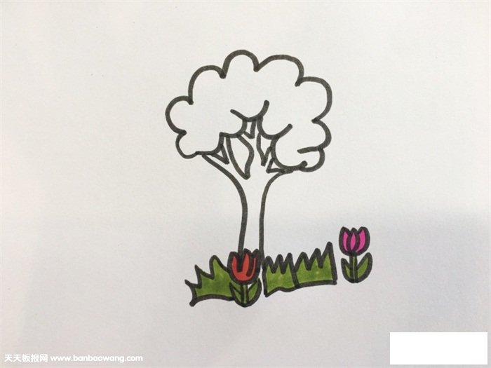 花草树木怎么画