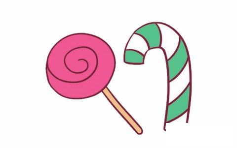 糖果简笔画图片