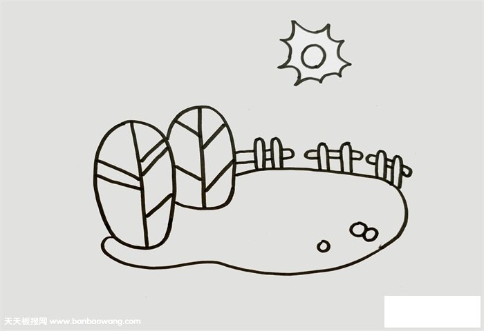 怎样画春天的景色