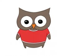 四款可爱的猫头鹰简笔画图片
