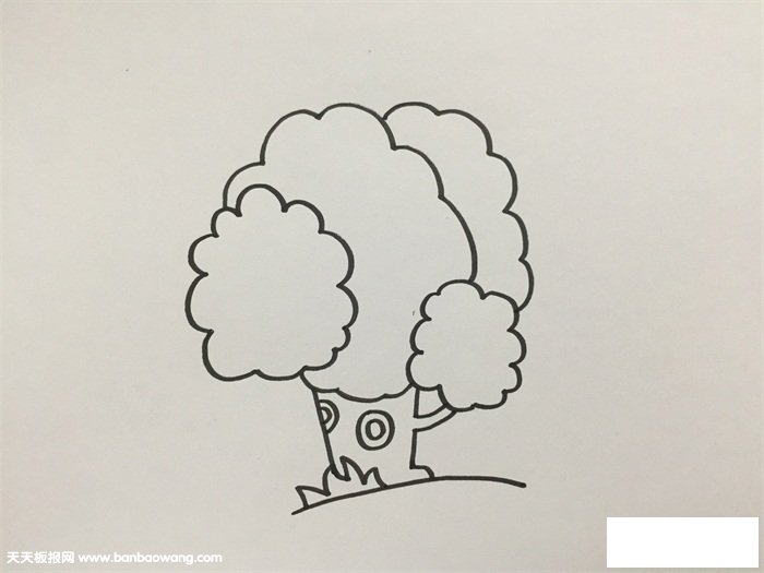 漂亮的大树怎么画