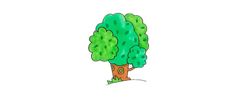 漂亮的大树怎么画