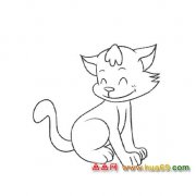 温柔的小猫│简笔画3