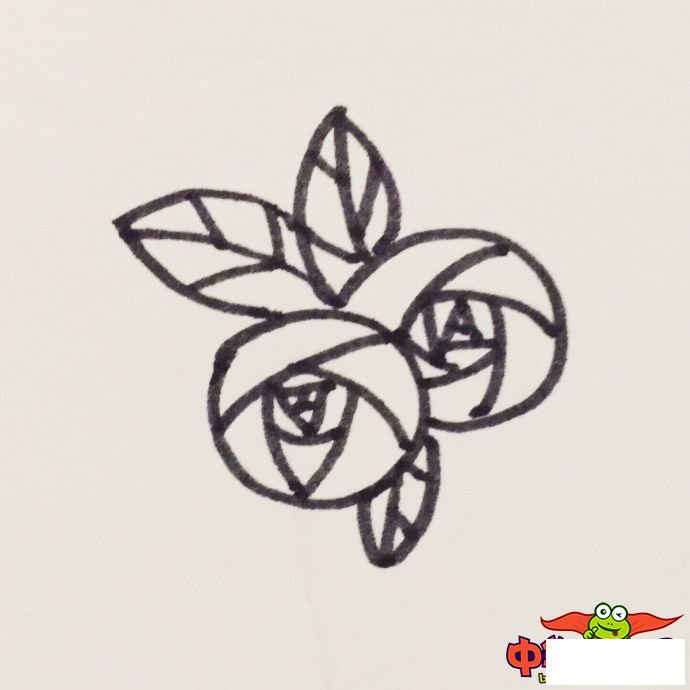 玫瑰花怎么画简单好看,玫瑰花简笔画图片大全