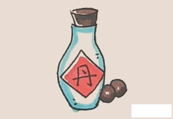 丹药瓶简笔画图片