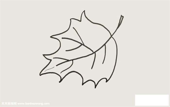 落叶怎么画