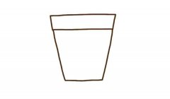 漂亮的盆栽简笔画步骤教程