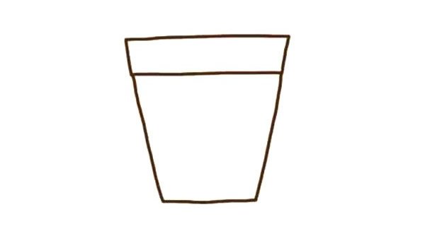 漂亮的盆栽简笔画