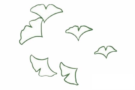银杏树简笔画图片