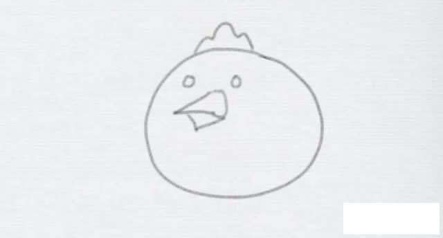卡通小鸡简笔画