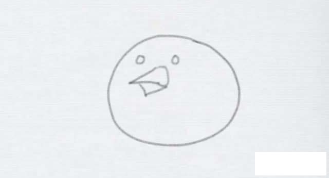 卡通小鸡简笔画