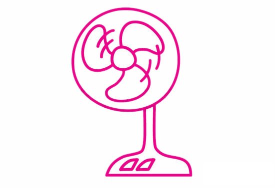 电风扇简笔画图片